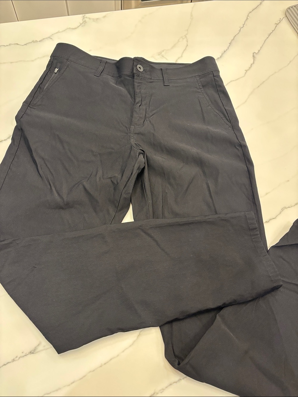 Weatherproof Men's Straight Chinos in black- 36x34